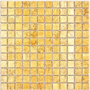 Royal 1284 négyzetes arany gyűrt fólia hatású mozaik 4 mm vastag