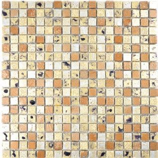 Royal 2081 többszínű és rusztikus arany nyomott mintás dekorszemekkel mozaik