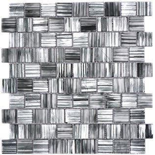 Royal 1315 Csíkos fekete ezüst mozaik 4 mm vastag