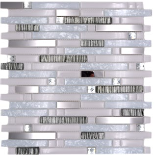 Royal 2284 Slim változó hosszúságú fehér kristály ezüst szemekkel dekormozaik 8 mm vastag