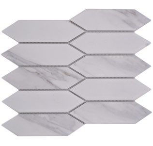 Royal 3044 Fehér márvány szürke erezettel hexalong mozaik
