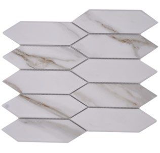 Royal 3045 Fehér márvány szürke-arany (bézs) erezettel hexalong mozaik