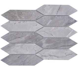 Royal 3047 Világosszürke márványhatású hexalong mozaik