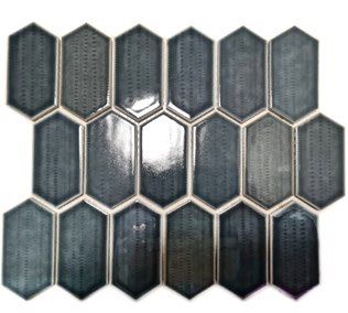Royal 1141 Kékes-szürke mázas hexalong mozaik