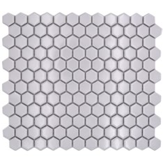 Royal 1603 Fényes fehér hexagon mozaik (kicsi szemcséjű)