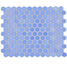 Royal 1622 Fényes világos kék hexagon mozaik (kicsi szemcséjű)