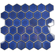 Royal 1626 Fényes sötét kék hexagon mozaik (közepes szemcséjű)