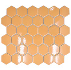 Royal 1627 Fényes sárga hexagon mozaik (közepes szemcséjű)