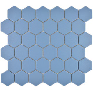 Royal 1637 Kék matt R10B csúszásmentes hexagon mozaik (közepes szemcséjű)