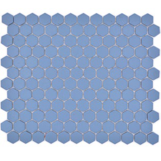 Royal 1631 Kék matt R10B csúszásmentes hexagon mozaik (kicsi szemcséjű)