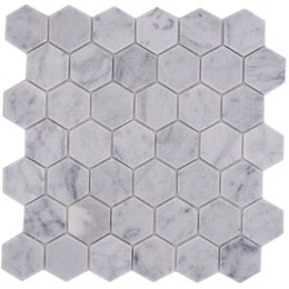 Márvány hexagon mozaik