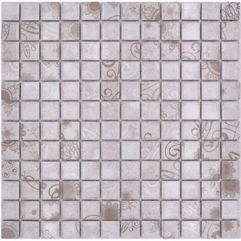 Royal 1679 Matt szürkés-bézs mintás retro mázas mozaik