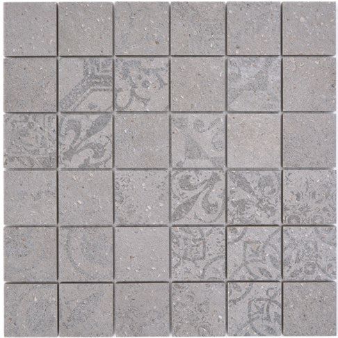 Royal 3055 Retro szürkés mintás kő R10B csúszásmentes mozaik