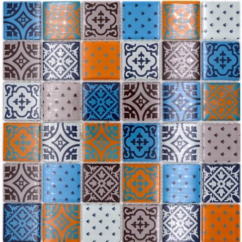 Royal 1289 Marokkói színes mintás kristálymozaik 4 mm vastag