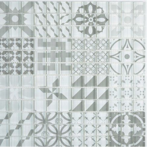 Royal 2184 Szürke marokkói mintás retro kristálymozaik