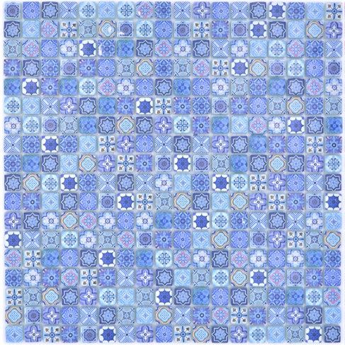 Royal 2416 Kék marokkói mintás mozaik (apró szemcséjű)