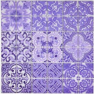 Royal 1327 Lilás marokkói mintás kristálymozaik