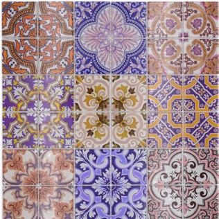 Royal 1335 Színes marokkói mintás kristálymozaik
