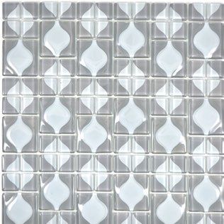 Royal 2067 Szürke-fehér retro kristálymozaik