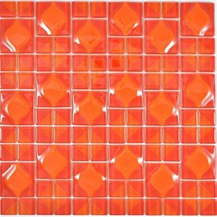 Royal 2068 Piros-narancs retro kristálymozaik