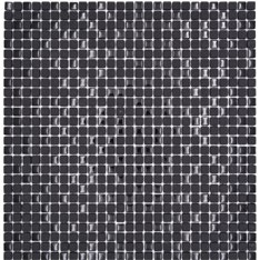 Royal 1417 Matt fekete fényes fekete kristály berakással minimal 1x1 cm mozaik