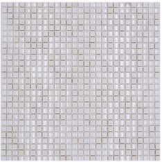 Royal 1420 Matt fehér fényes fehér kristály berakással minimal 1x1 cm mozaik