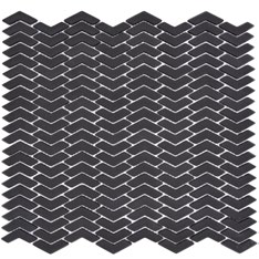 Royal 1425 Matt fekete halszálka minimal mozaik