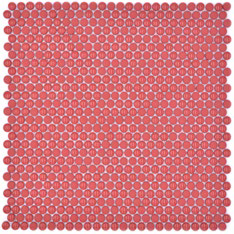 Royal 1444 Fényes és matt piros kör minimal mozaik