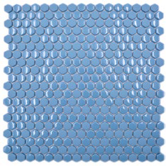 Royal 1433 Fényes és matt kék hexagon minimal mozaik