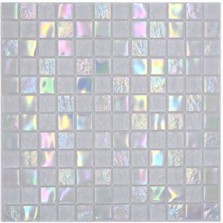 Royal 3048 Fehér irizáló bevonattal prémium medence mozaik