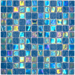 Royal 3051 Kék irizáló bevonattal prémium medence mozaik