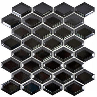 Royal 1173 Fényes fekete mexagon mozaik