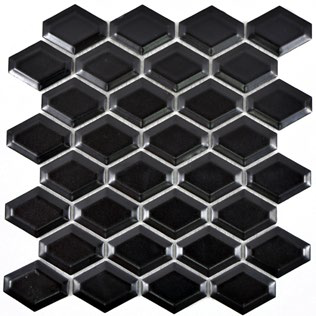 Royal 3020 Matt fekete mexagon mozaik