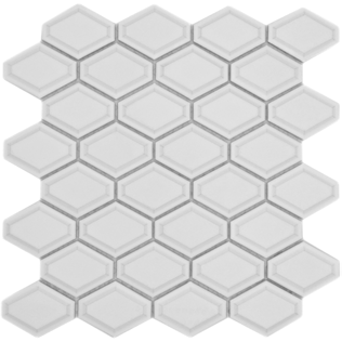 Royal 3019 Matt fehér mexagon mozaik