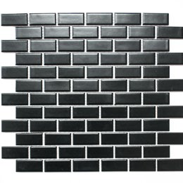 Royal 1076 Fekete matt Téglalapocska eltolásban mozaik