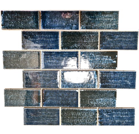 Royal 1155 Türkizkék fényes Téglalapocska eltolásban mozaik (közepes)