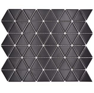 Royal 3028 Fekete matt háromszög kerámia mozaik