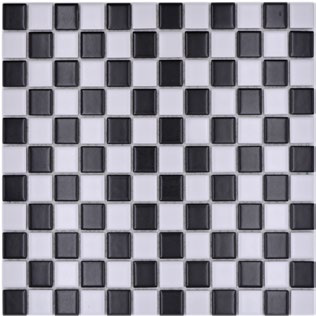 Royal 1036 Fekete-fehér pepita matt mázas kerámia mozaik