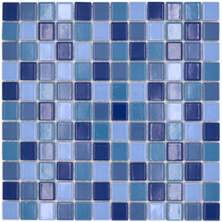 Royal 1667 Kék vegyesen fényes mázas kerámia mozaik