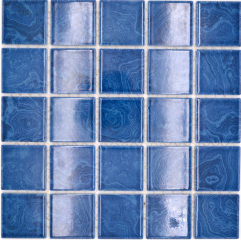 Royal 3100 Kék hullám mintázattal fényes mázas kerámia mozaik