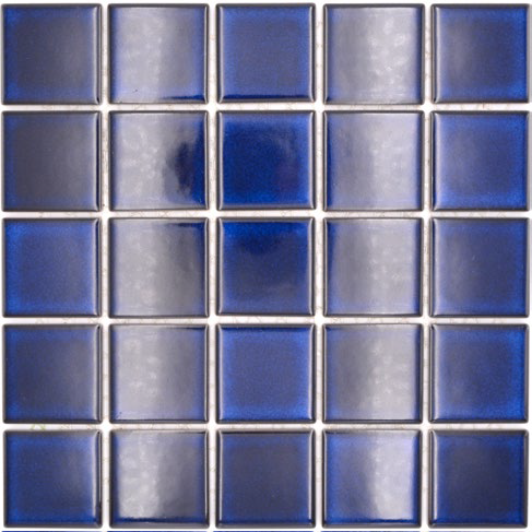 Royal 1938 Kobaltkék fényes mázas kerámia mozaik
