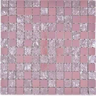 Royal 1149 Rózsaszín fényes rusztikus és sima felületű irizáló bevonat mázas kerámia mozaik Japán stílus