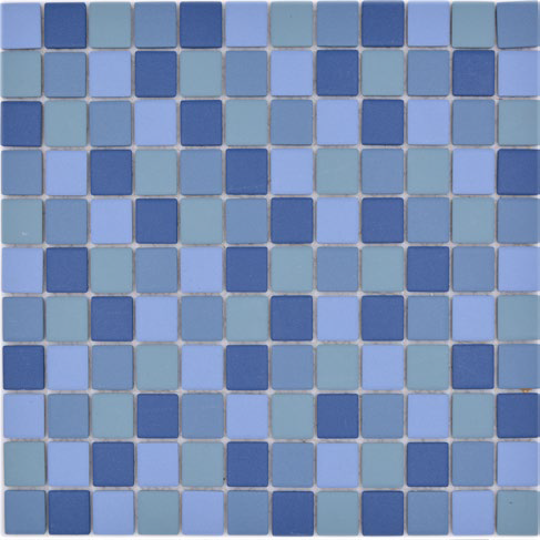 Royal 1668 Kék vegyesen matt R10B csúszásmentes mázas kerámia mozaik