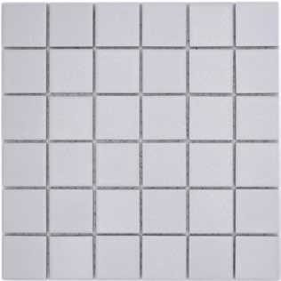 Royal 1930 Fehér matt R10B csúszásmentes mázas kerámia mozaik (közepes szemcséjű)