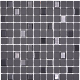 Royal 1377 Fekete matt R10 csúszásmentes anyagában színezett kerámia fekete kristály berakással mozaik