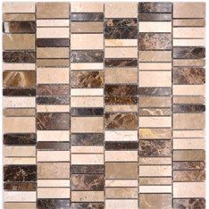 Royal 2583 Mix barna bézs fejtett márvány mozaik