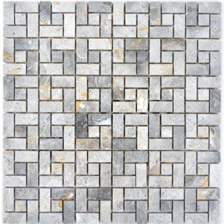 Royal 2584 Mix szürke "arany" erezetes fejtett márvány mozaik