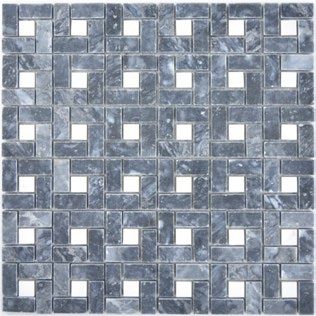 Royal 2587 Mix fekete-szürke fehér fejtett márvány mozaik