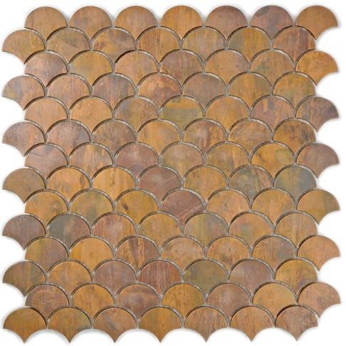 Royal 2528 Réz kupakos legyező-halpikkely mozaik