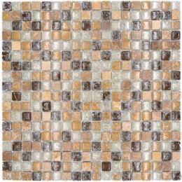 Royal 2494 Bézs márvány krém-bézs-barna roppantott kristálymozaik